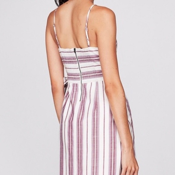 Express Cotton Dress Purple Striped Size 16 and 18 - Picture 3 of 3